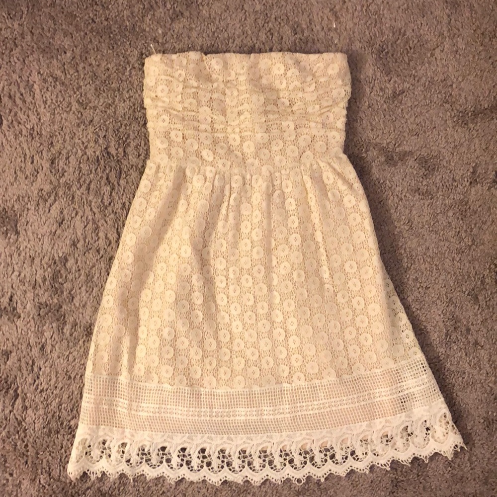 Lacey white dress